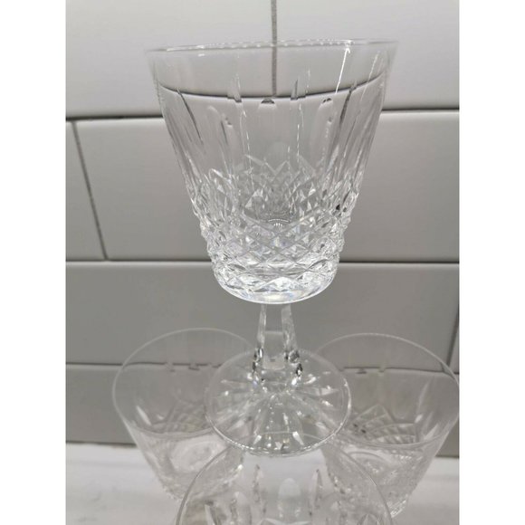 4 Water Goblets Kenmare (Cut) WATERFORD CRYSTAL 6 7/8" - Picture 2 of 5
